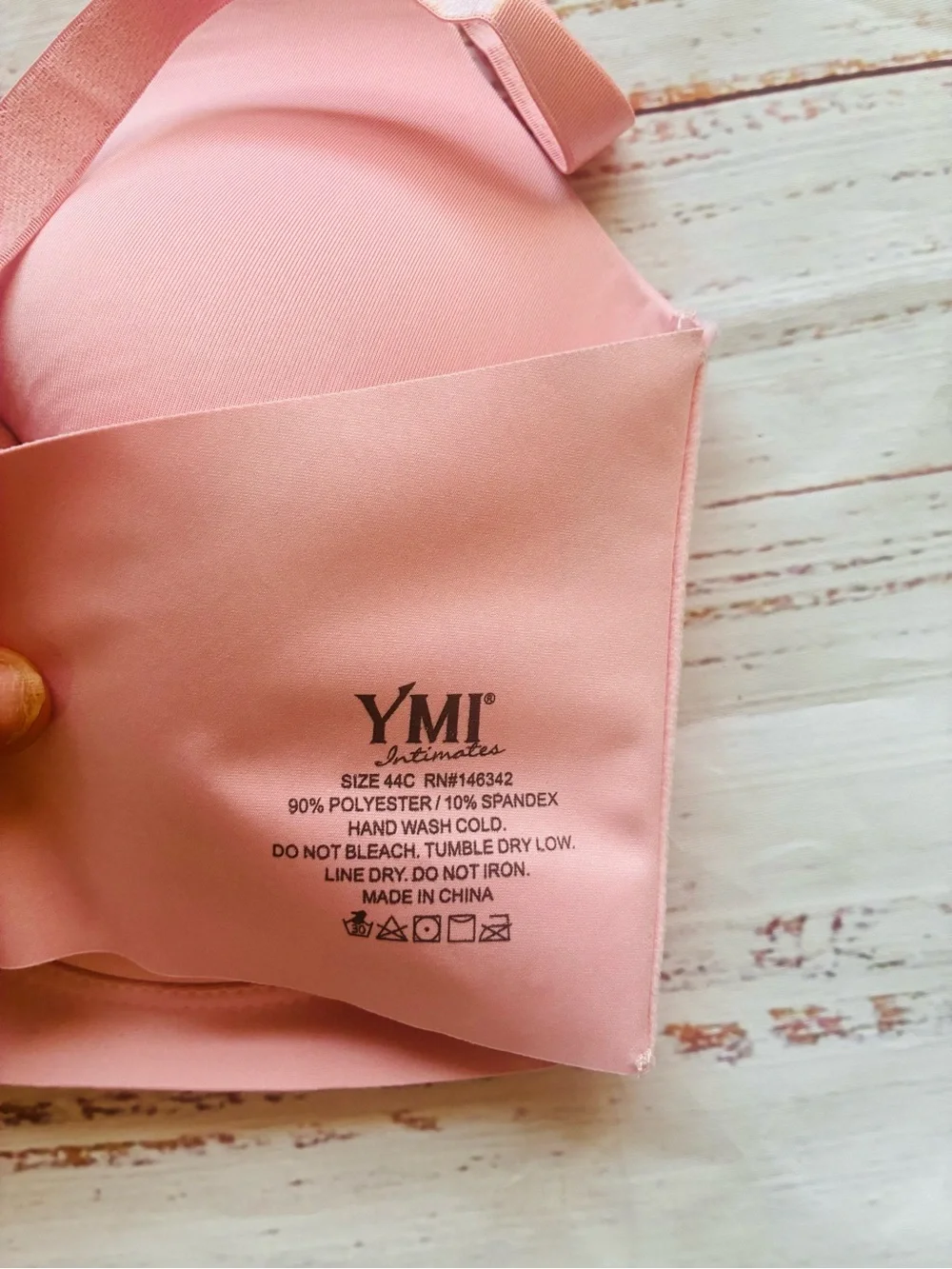 YMI Seamless Light Pink T-Shirt Bra - Gentle Support 44C